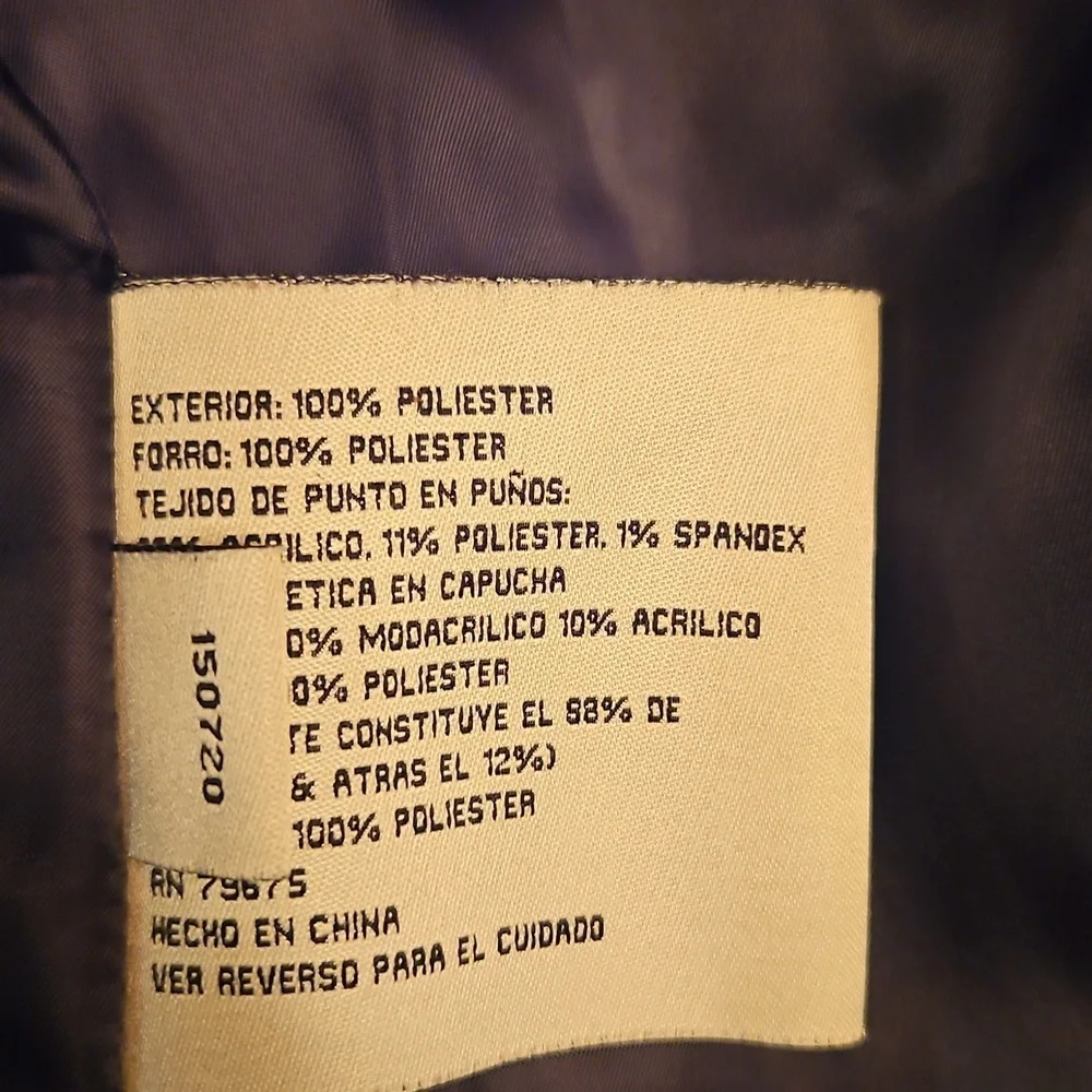 Anne Klein Black Coat with Gold Accents - Picture 6 of 6